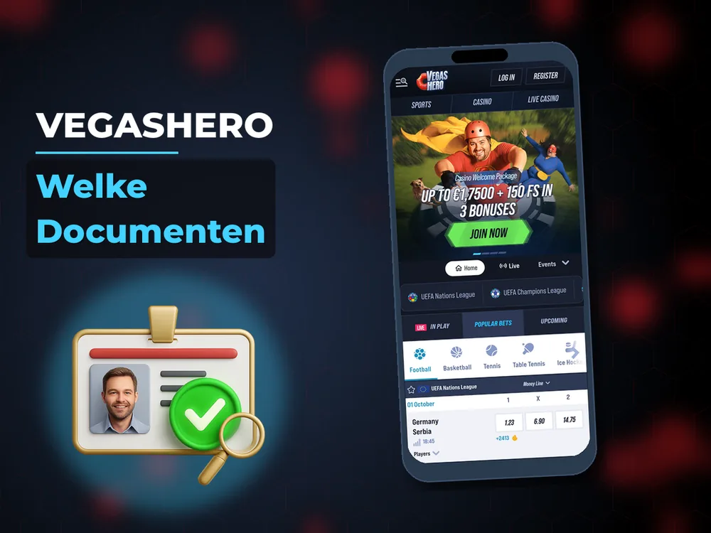 Vegashero - Welke Documenten