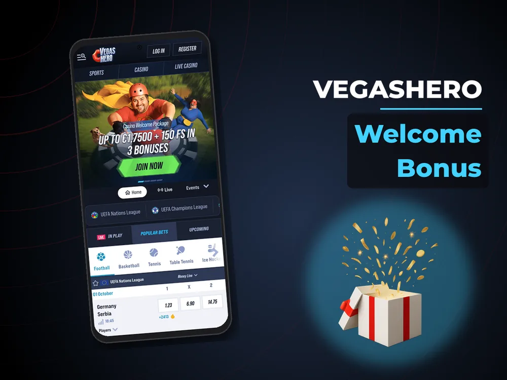 Vegashero - Welcome Bonus